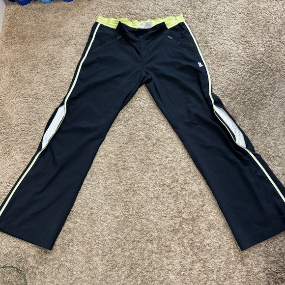 Izod Black and Lime Green Athletic Pants - Picture 3 of 16